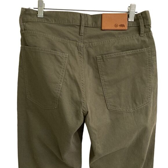 Taylor Stitch The Democratic All Day Pant Mens 29 In Olive Green Bedford Cord - Picture 10 of 16